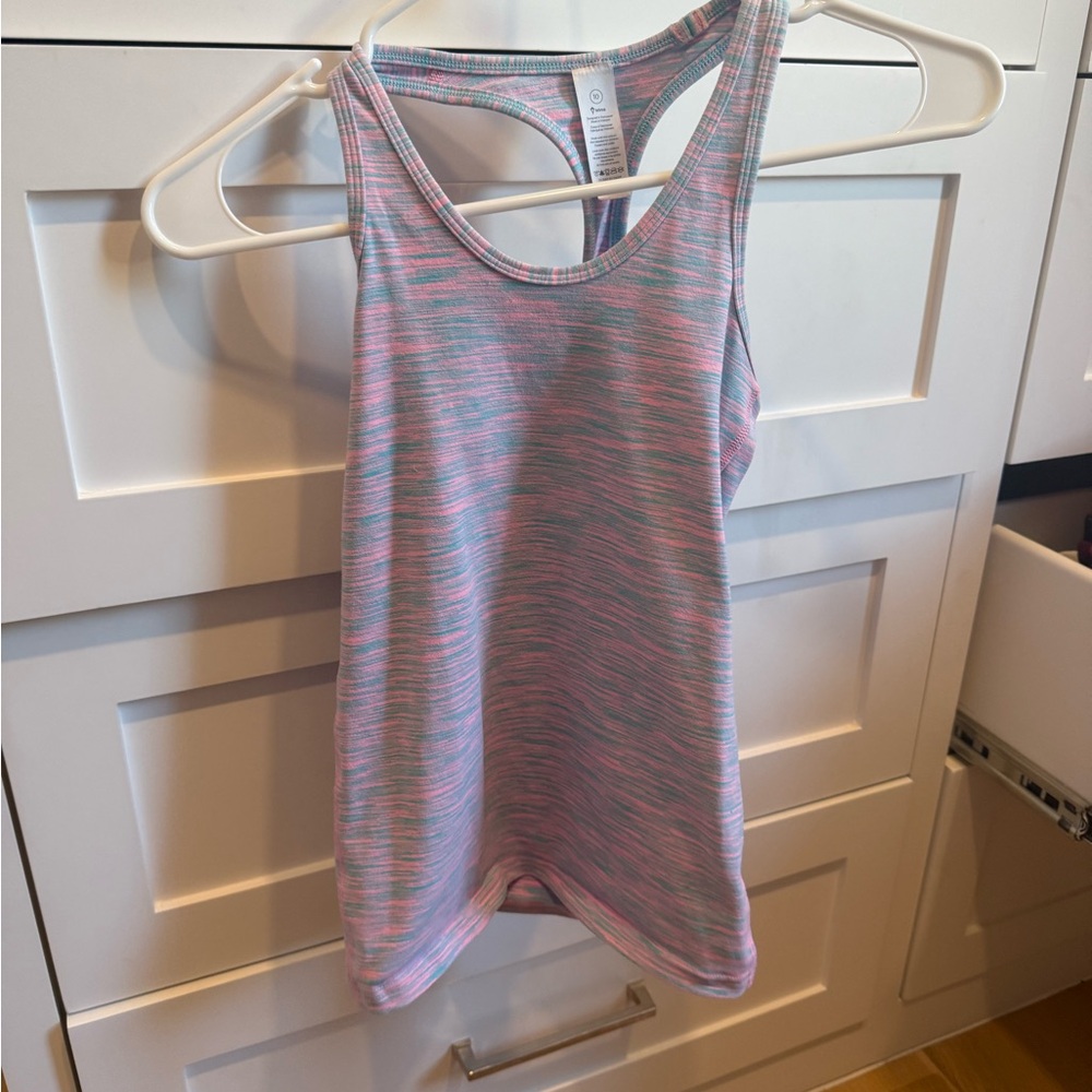 Ivivva Gray and Purple Fitted Backless Tank Top